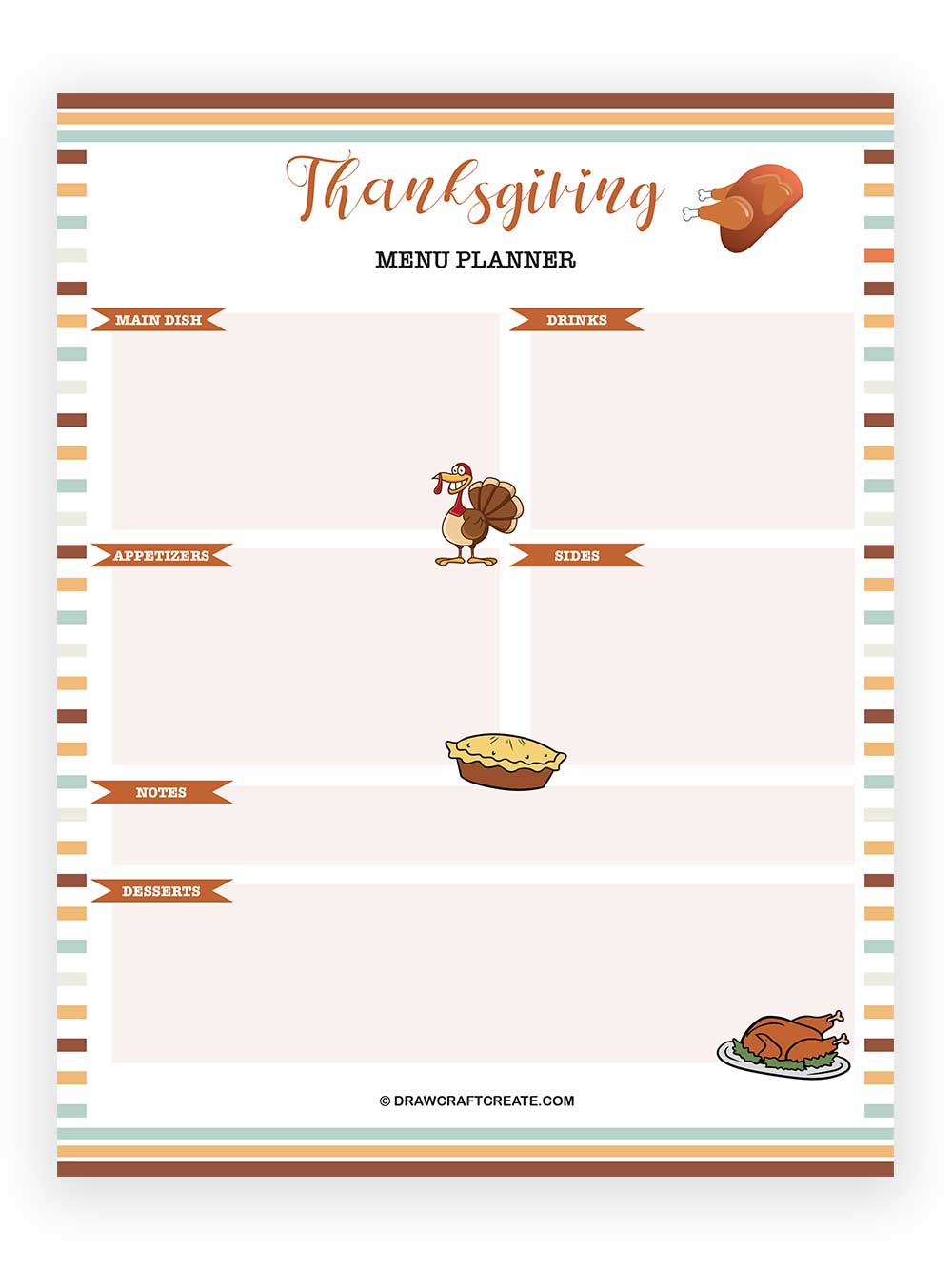 thanksgiving menu planner