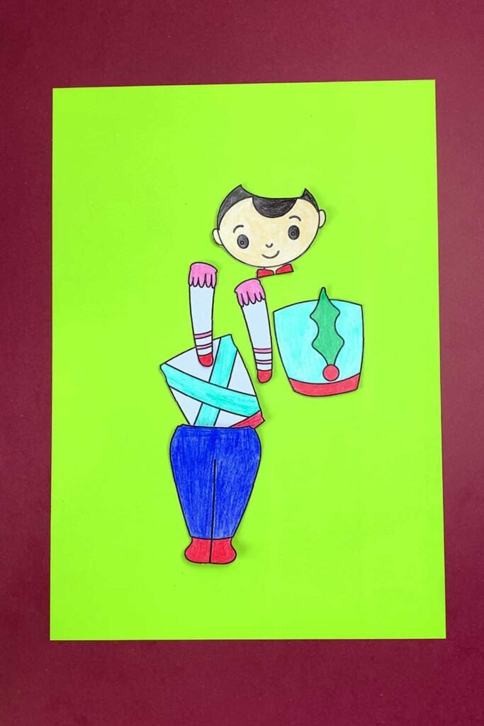 Free Printable Build a Nutcracker Craft - Draw Craft Create