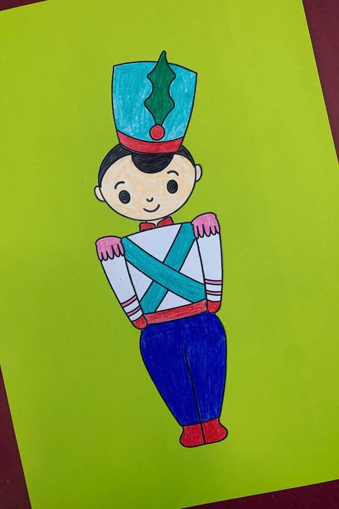 Free Printable Build a Nutcracker Craft - Draw Craft Create