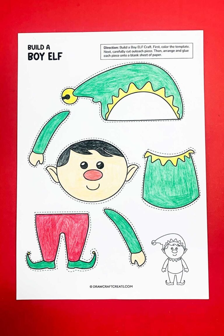 Free Printable Build a ELF Craft - Free Printable Build A ELF Craft 768x1152 