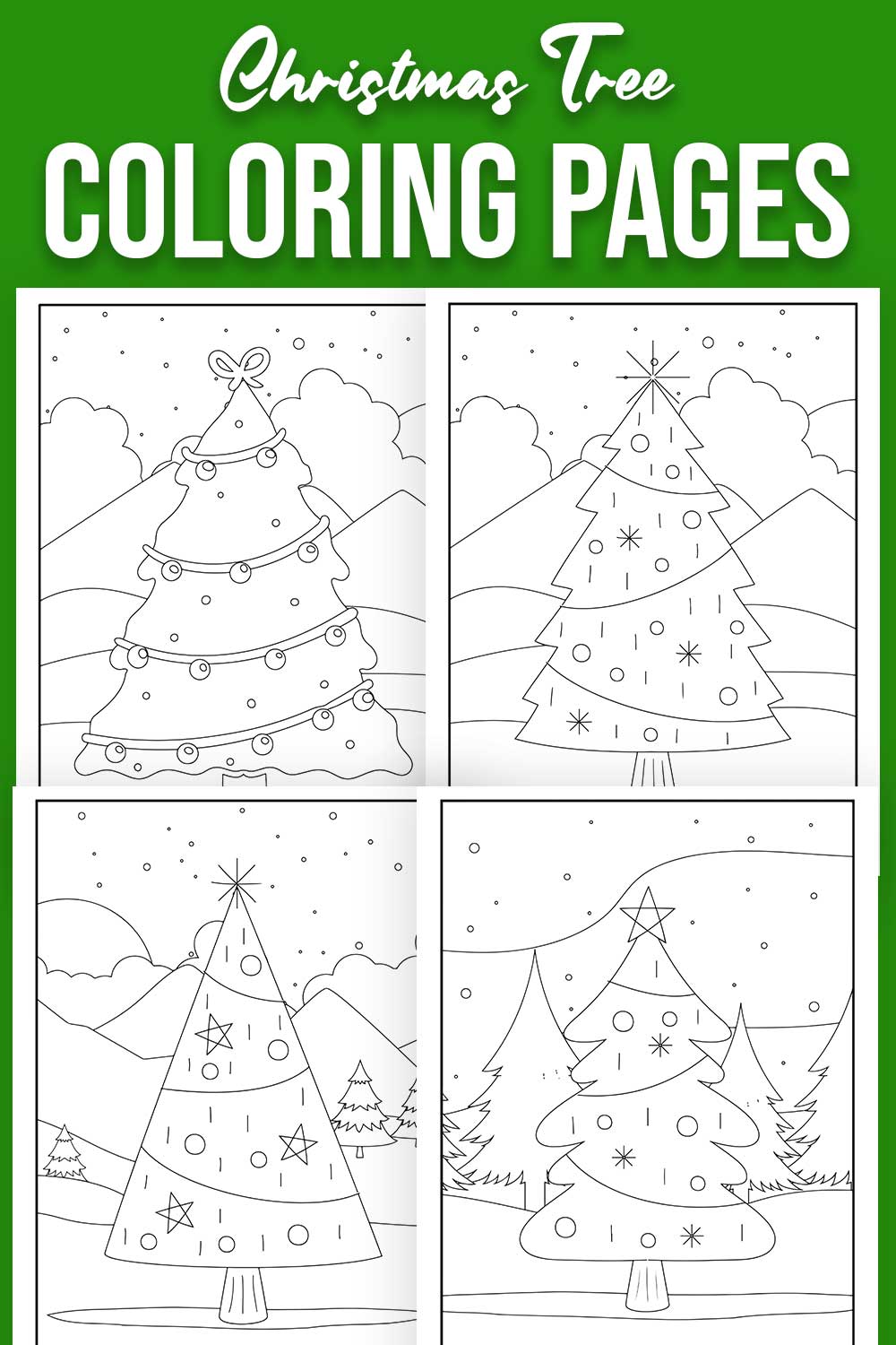 Free Printable Christmas Tree Coloring Pages