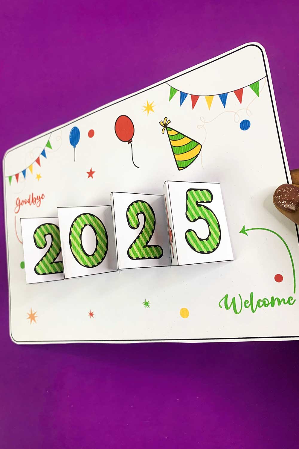 Free Printable Welcome 2025 Popup Card