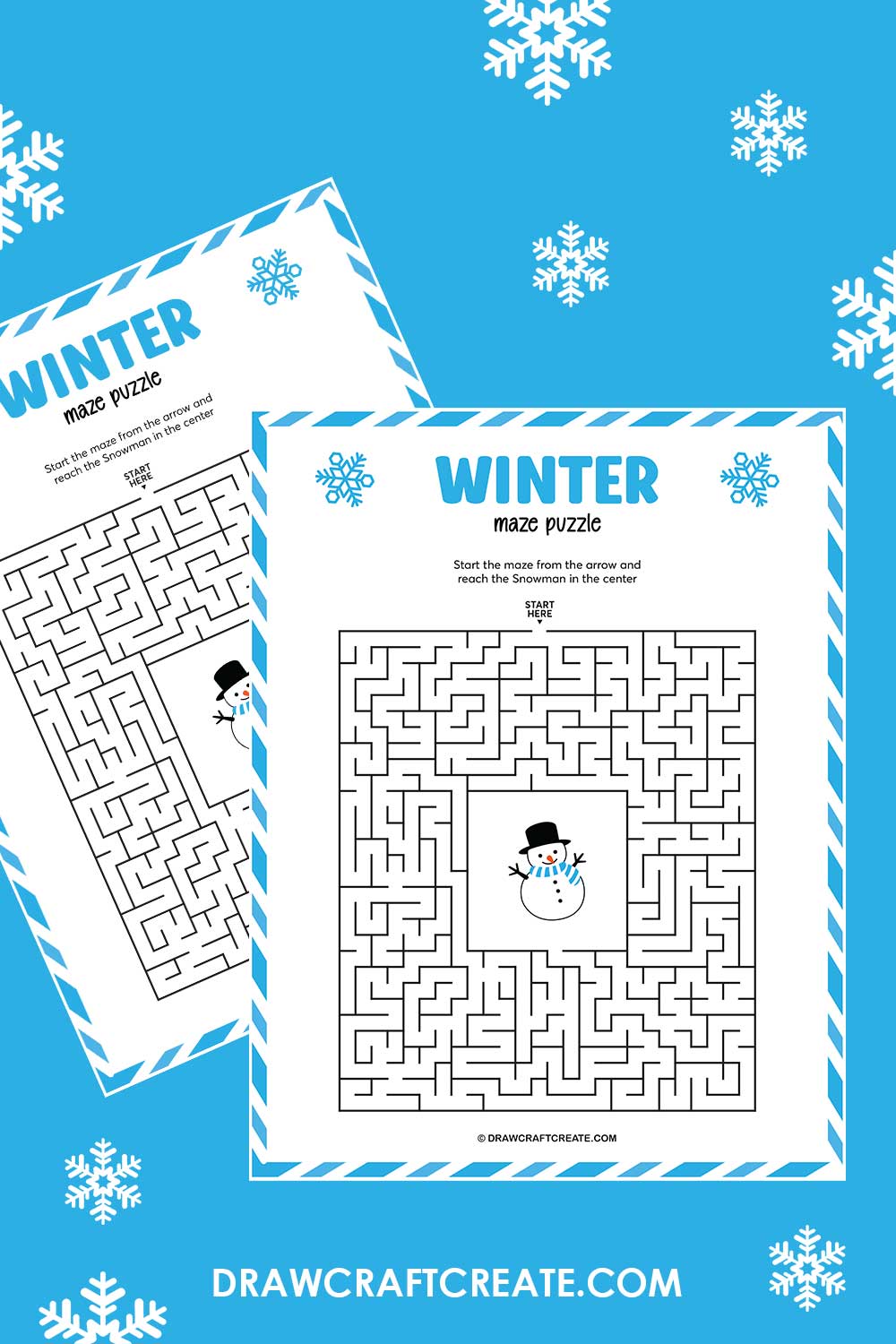 Free Printable Winter Maze