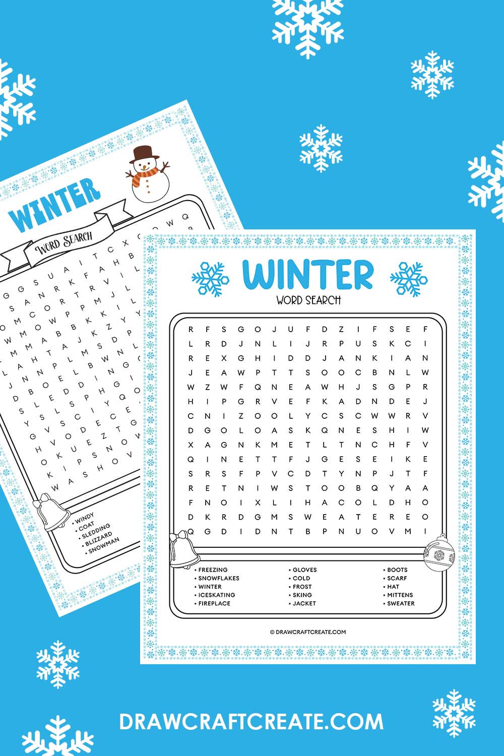 Free Printable Winter Word Search