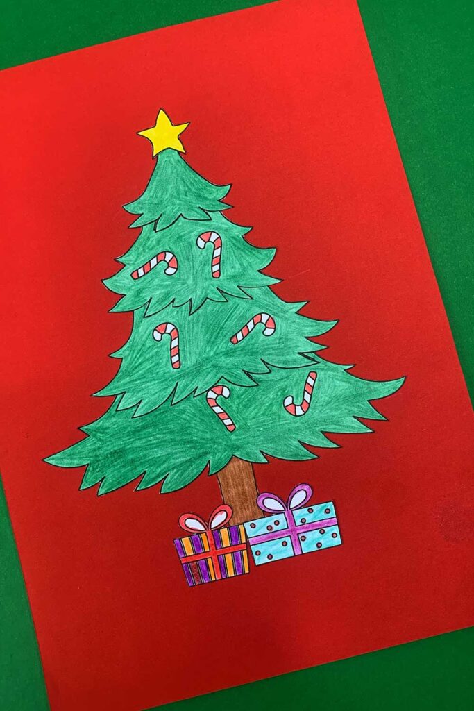 Free Printable Build a Christmas Tree Craft Draw Craft Create Free Printable Build a Christmas Tree Craft Draw Craft Create
