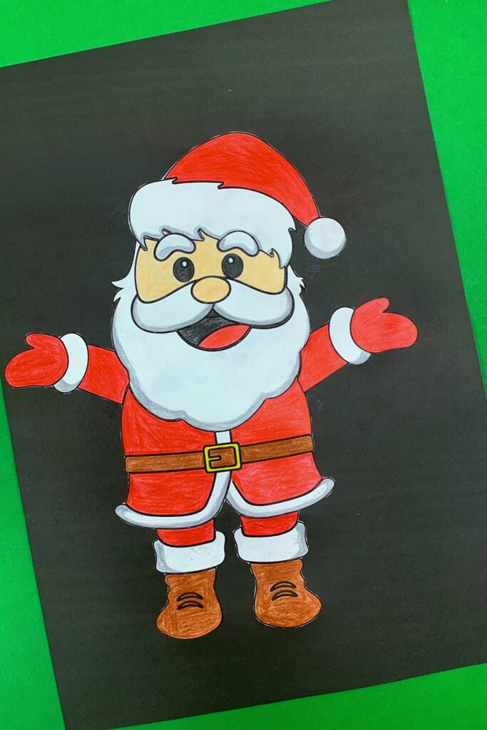 Free Printable Build A Santa Craft Draw Craft Create