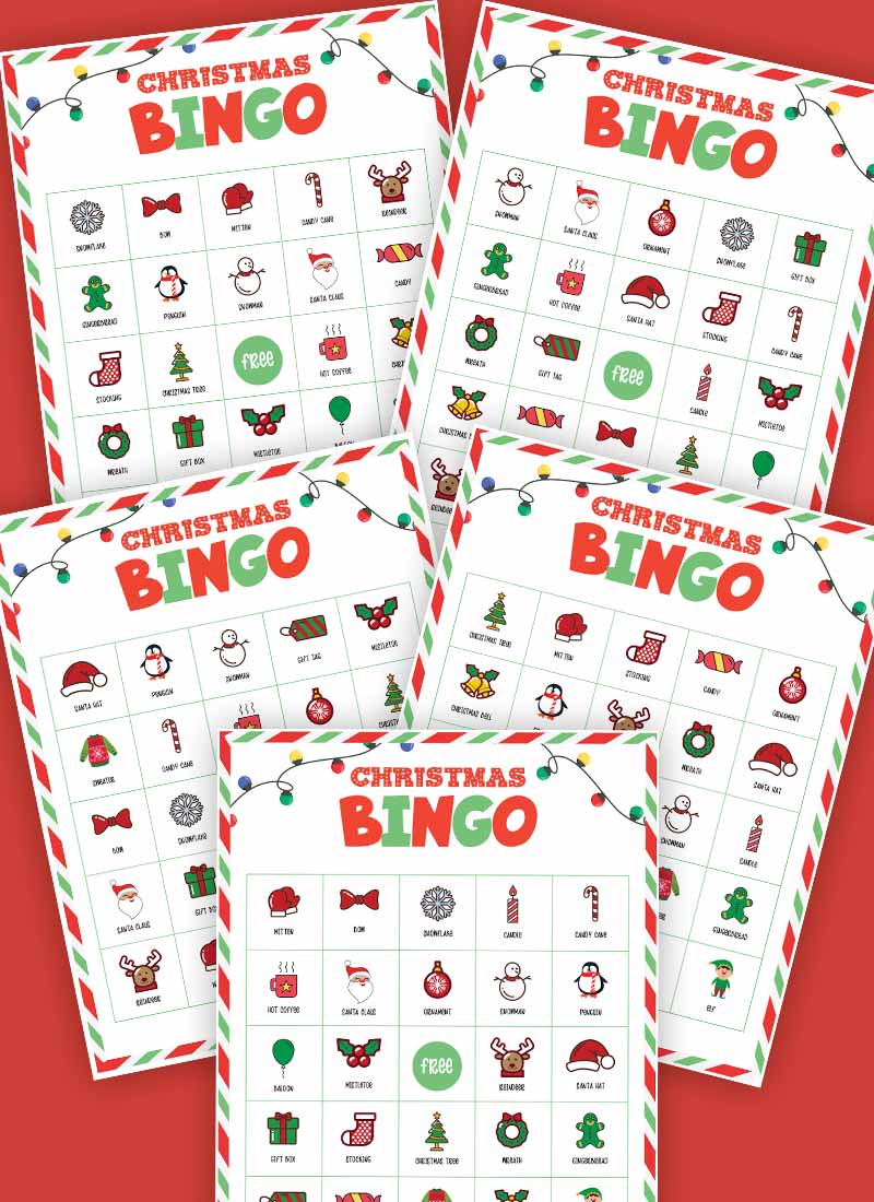 Printable Christmas Bingo Cards