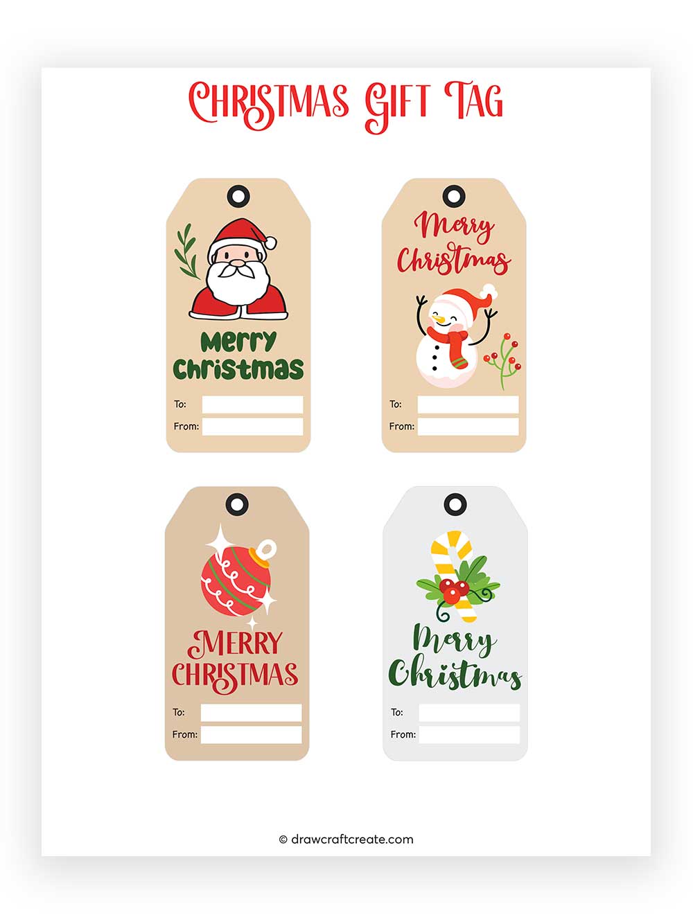 Printable Christmas Gift Tag