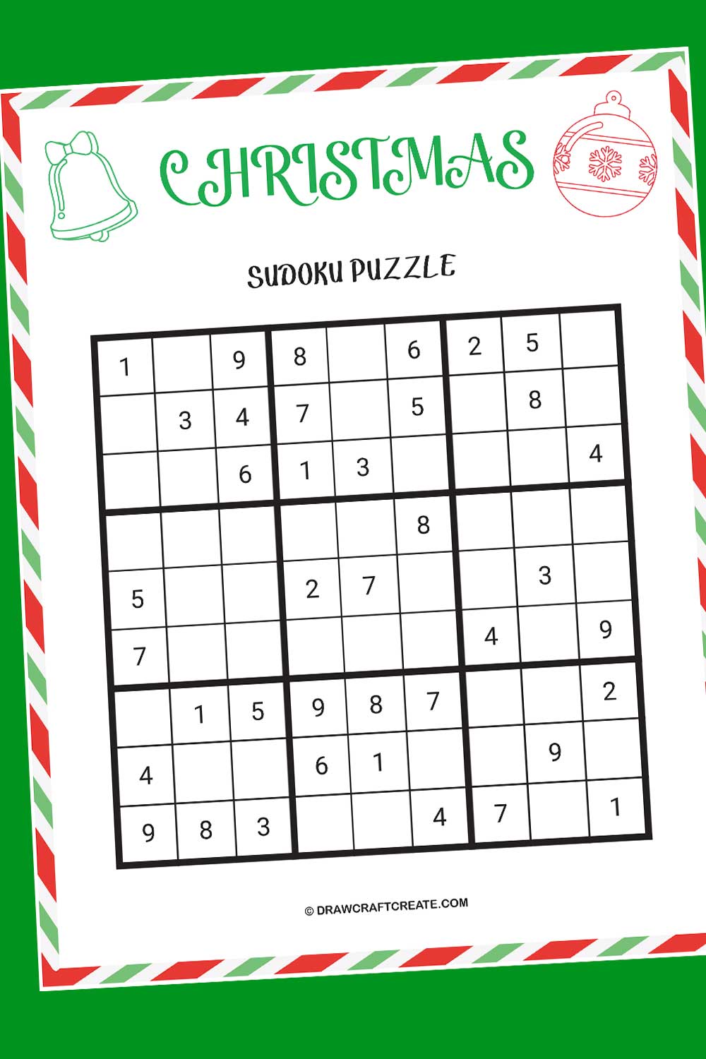 Printable Christmas Sudoku