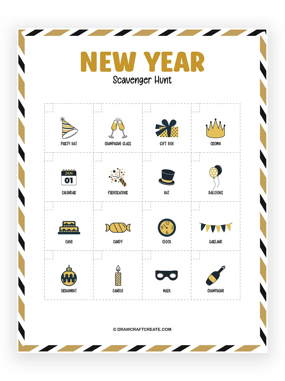 Printable New Year Scavenger Hunt