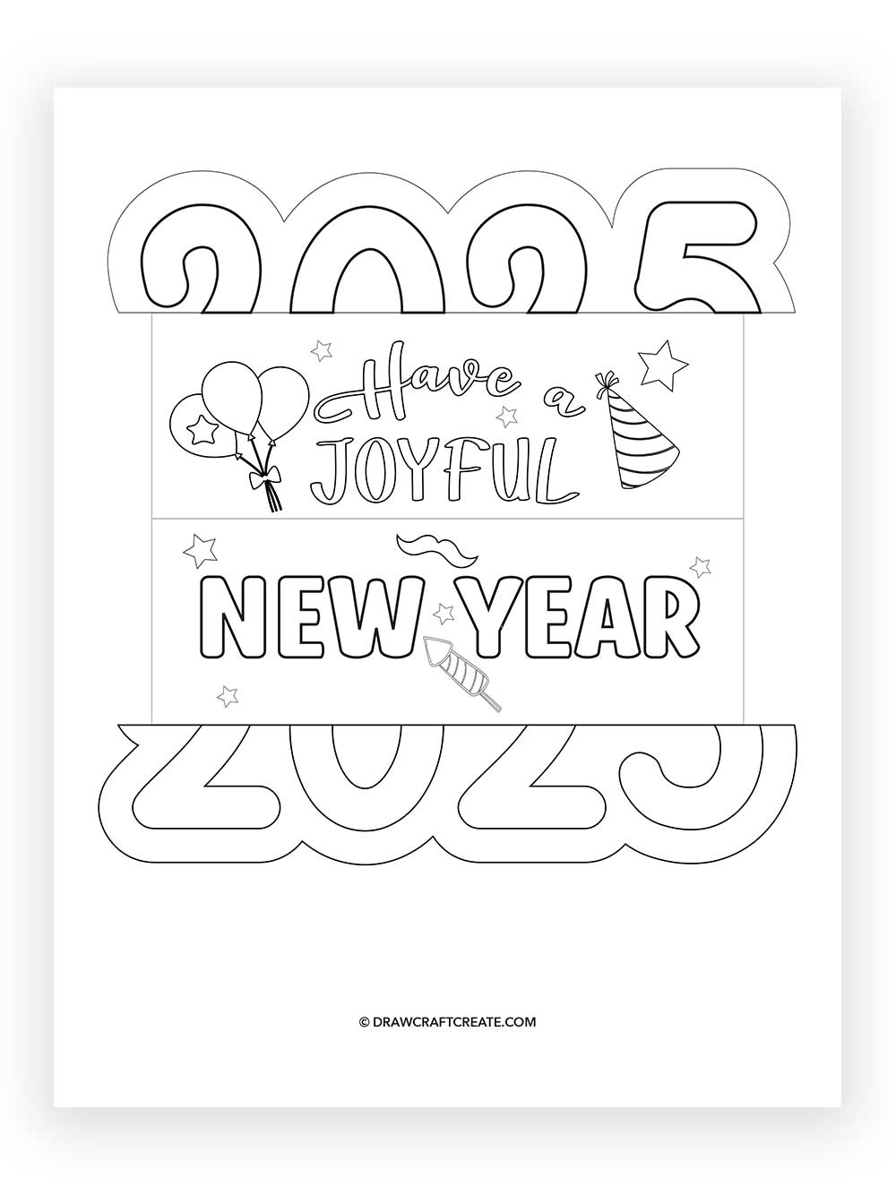 Printable New Year Surprise Card