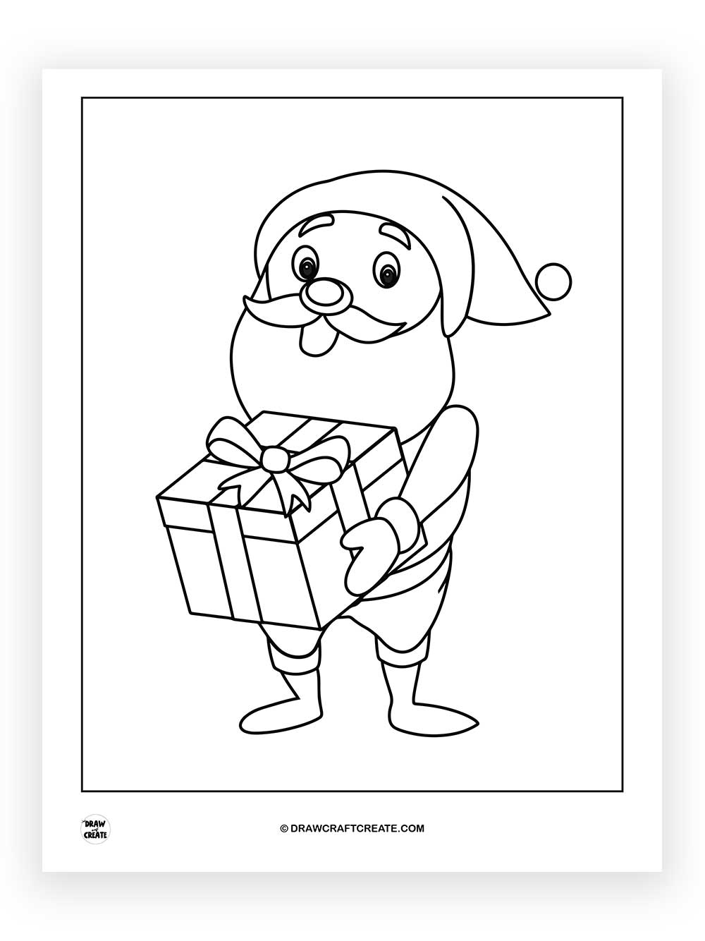 Printable Santa Claus Coloring Page