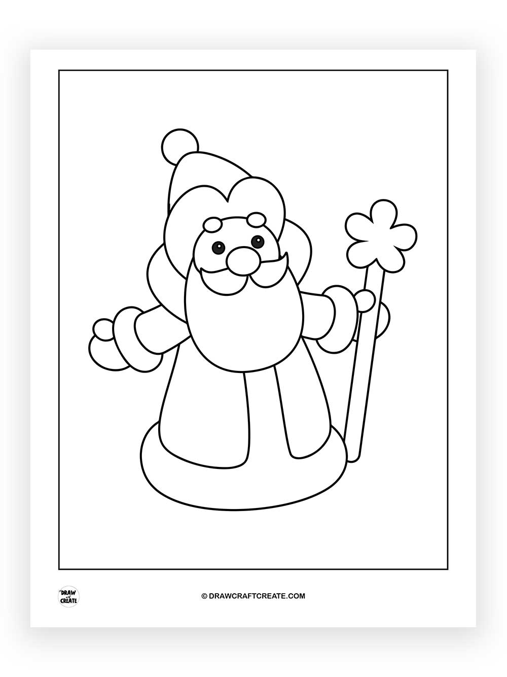 Printable Santa Claus Coloring Page