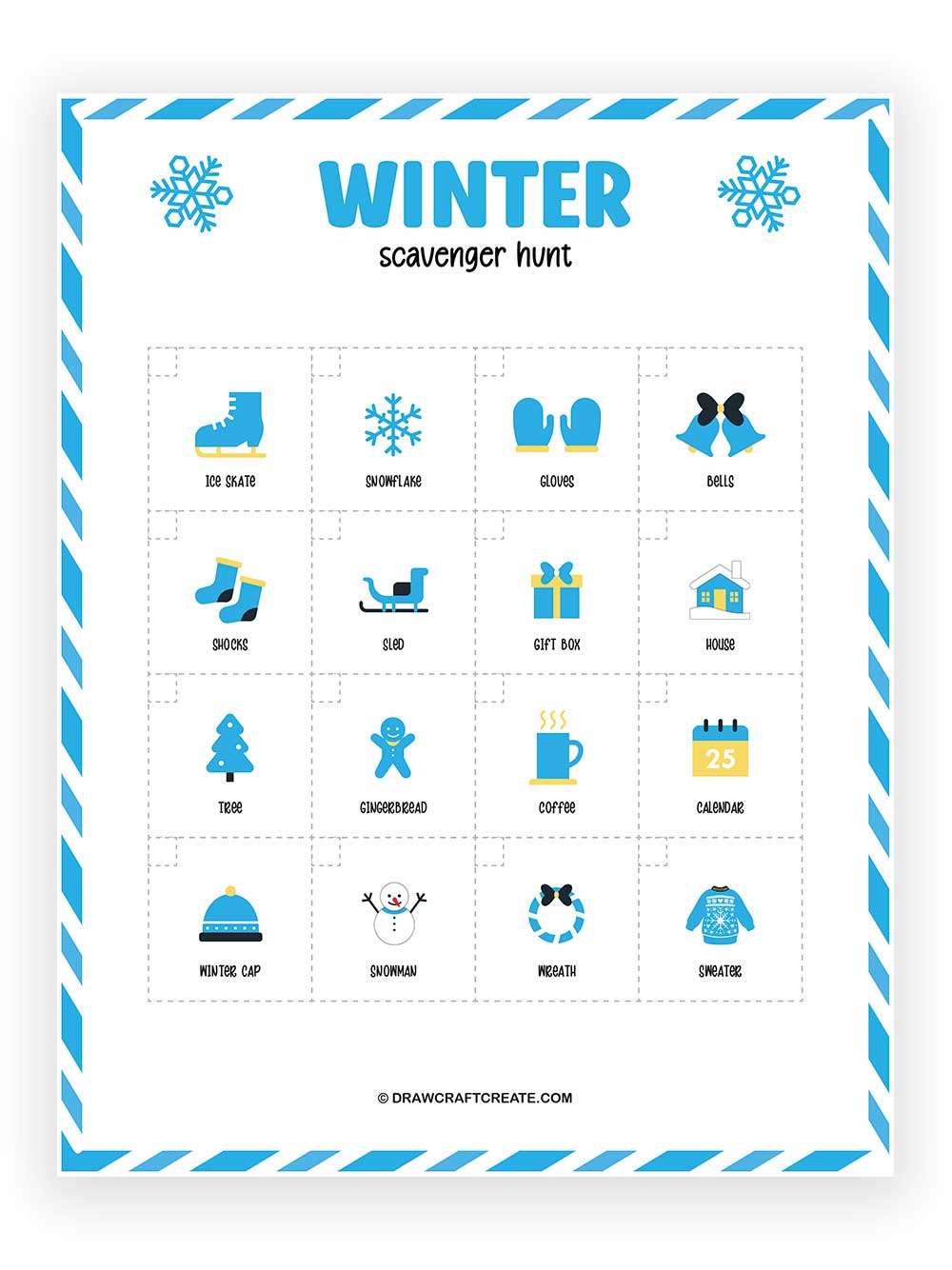 Printable Winter Scavenger Hunt