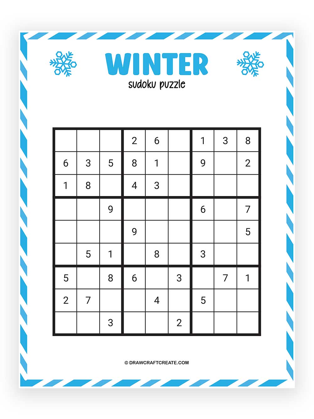 Printable Winter Sudoku