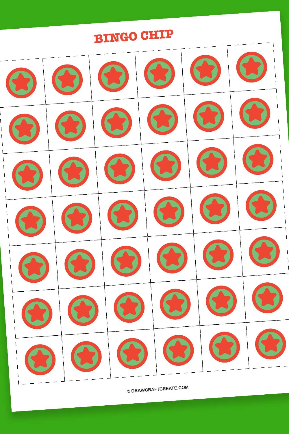 christmas bingo chips