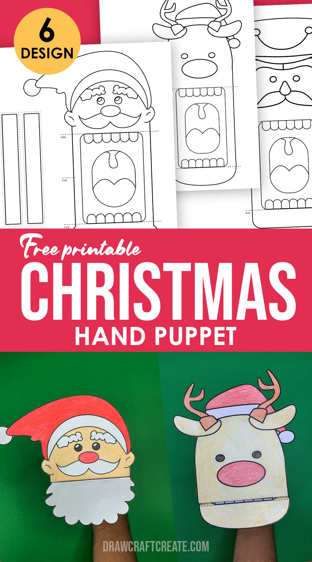 printable christmas puppet