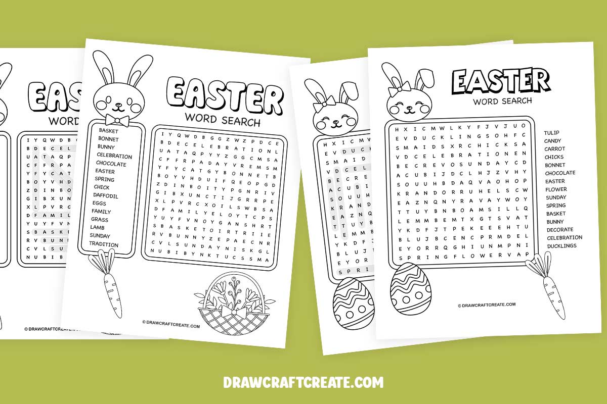 Easter Word Search Answer Printable