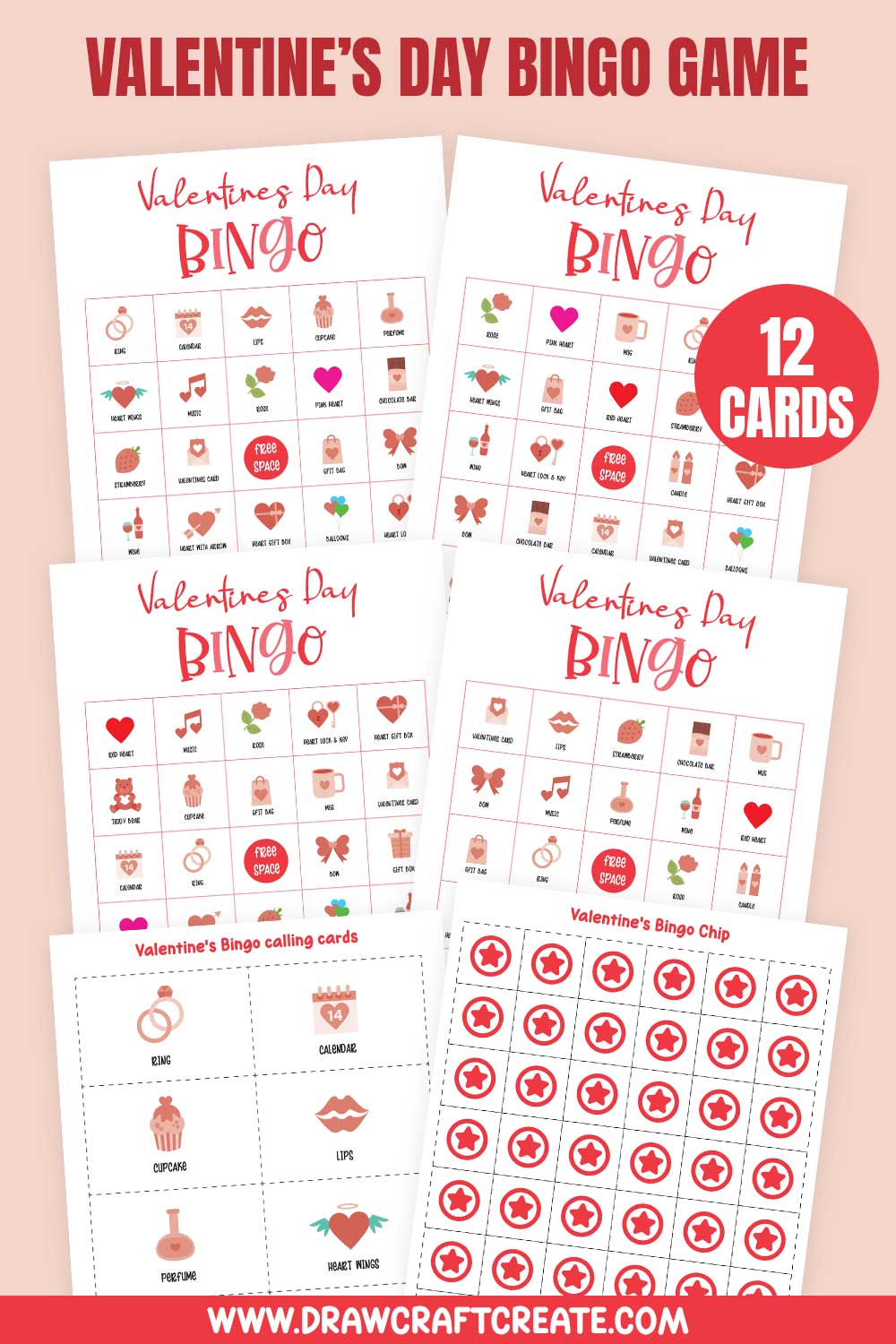 Free Printable Valentines Day Bingo Cards