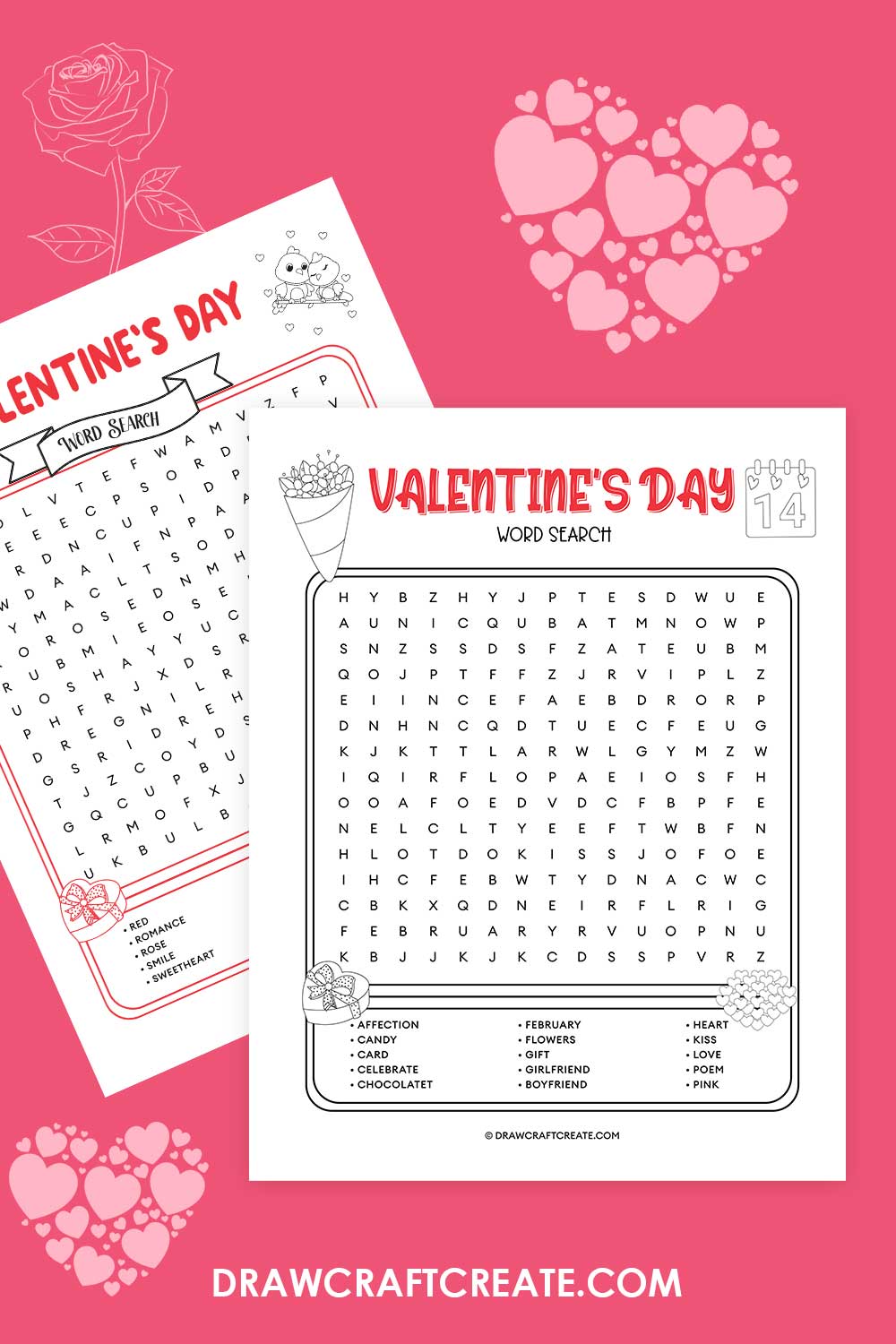 Free Printable Valentines Day Word Search