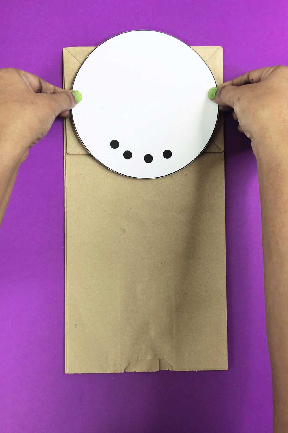 How to Make Paper Bag snowman Craft