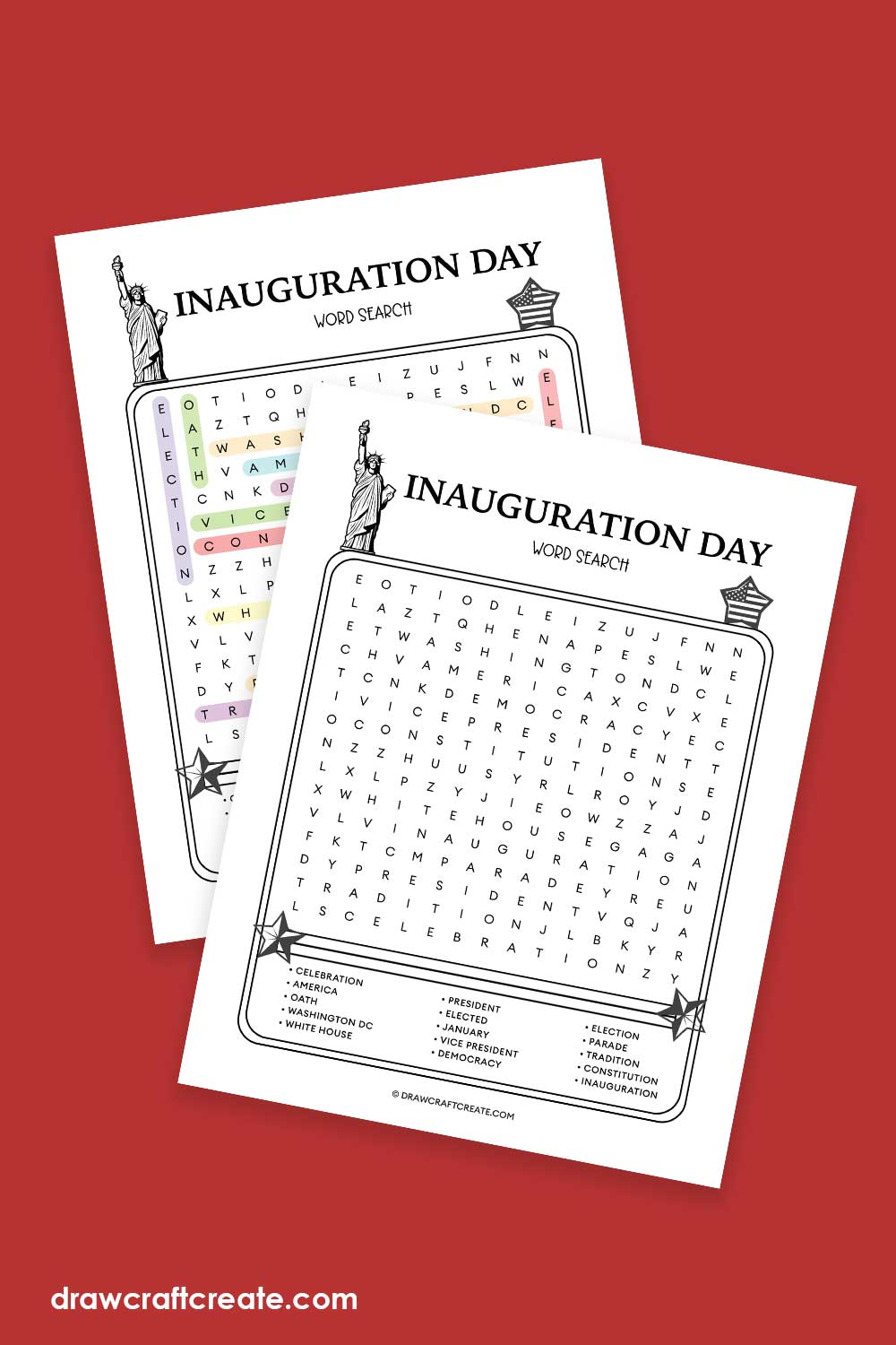 Inauguration Day Word Search Printable