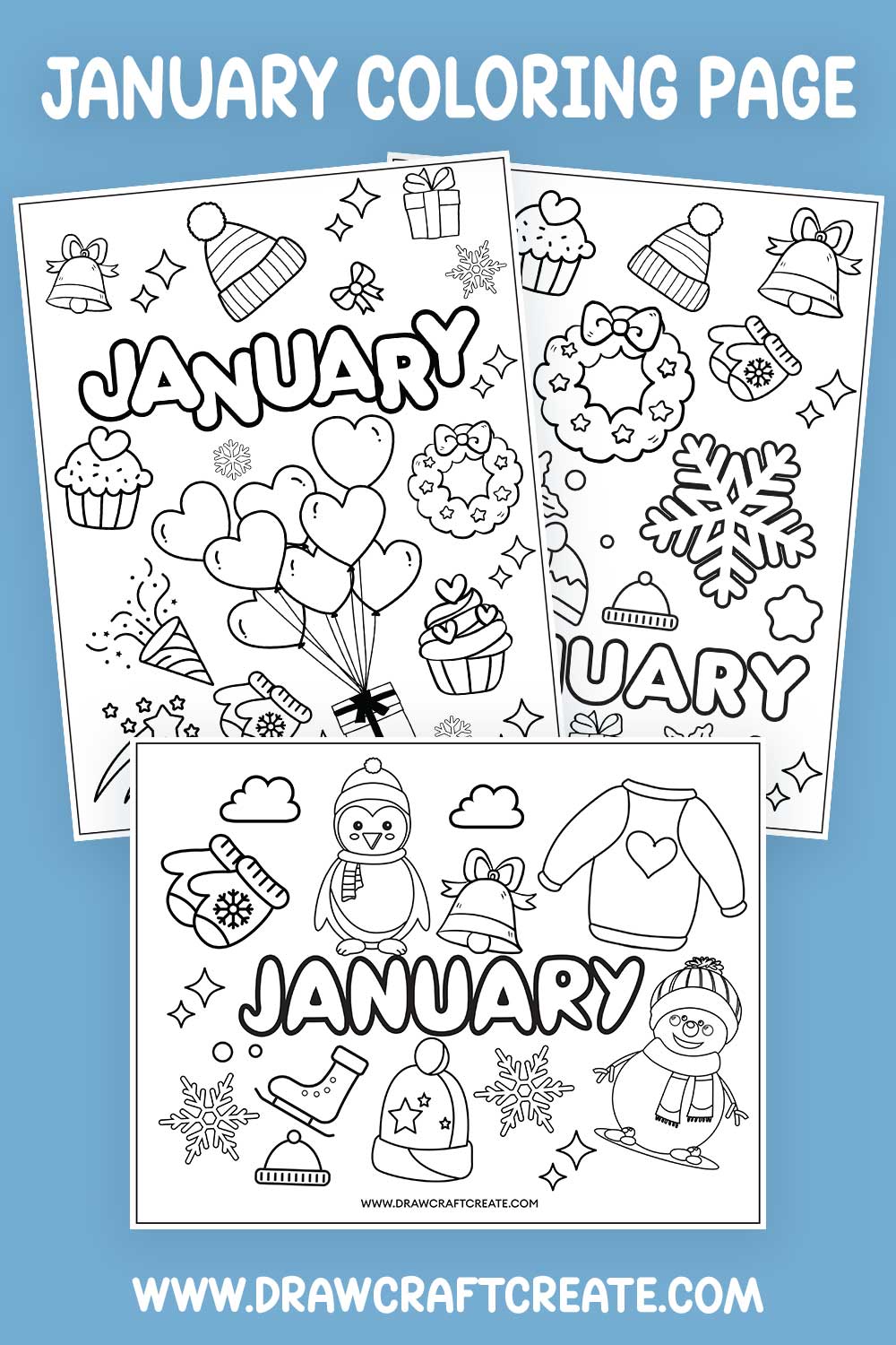 January Coloring Pages Free Printable