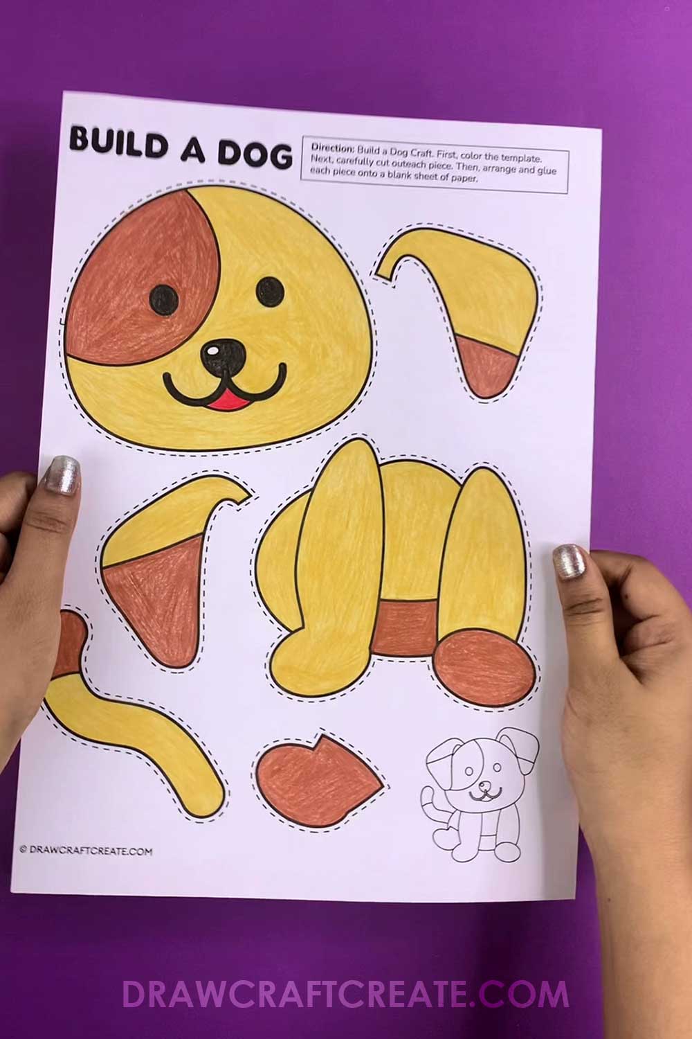 Printable Build A Dog