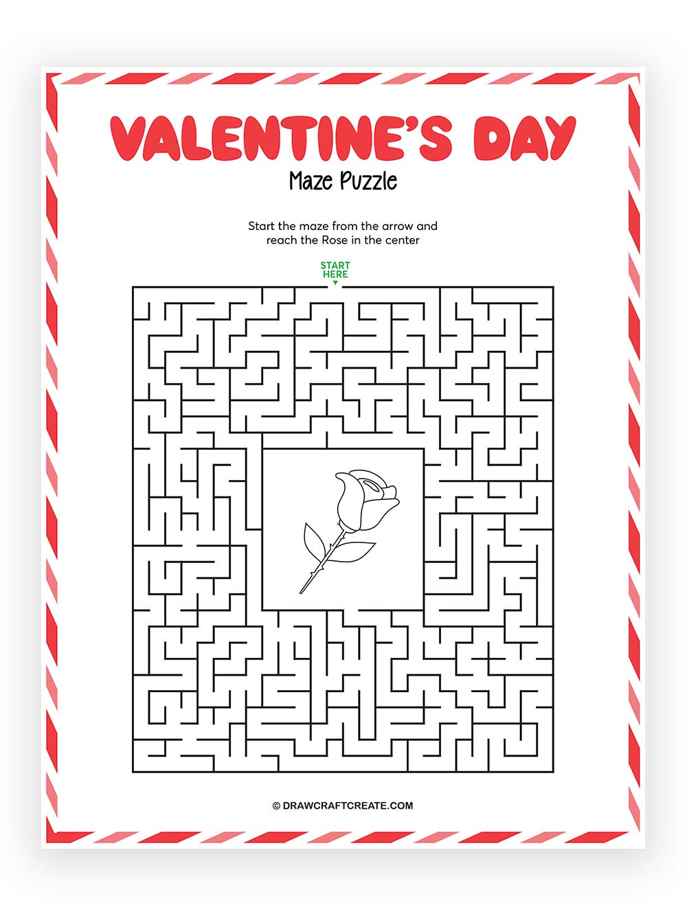 Printable Valentines Day Maze