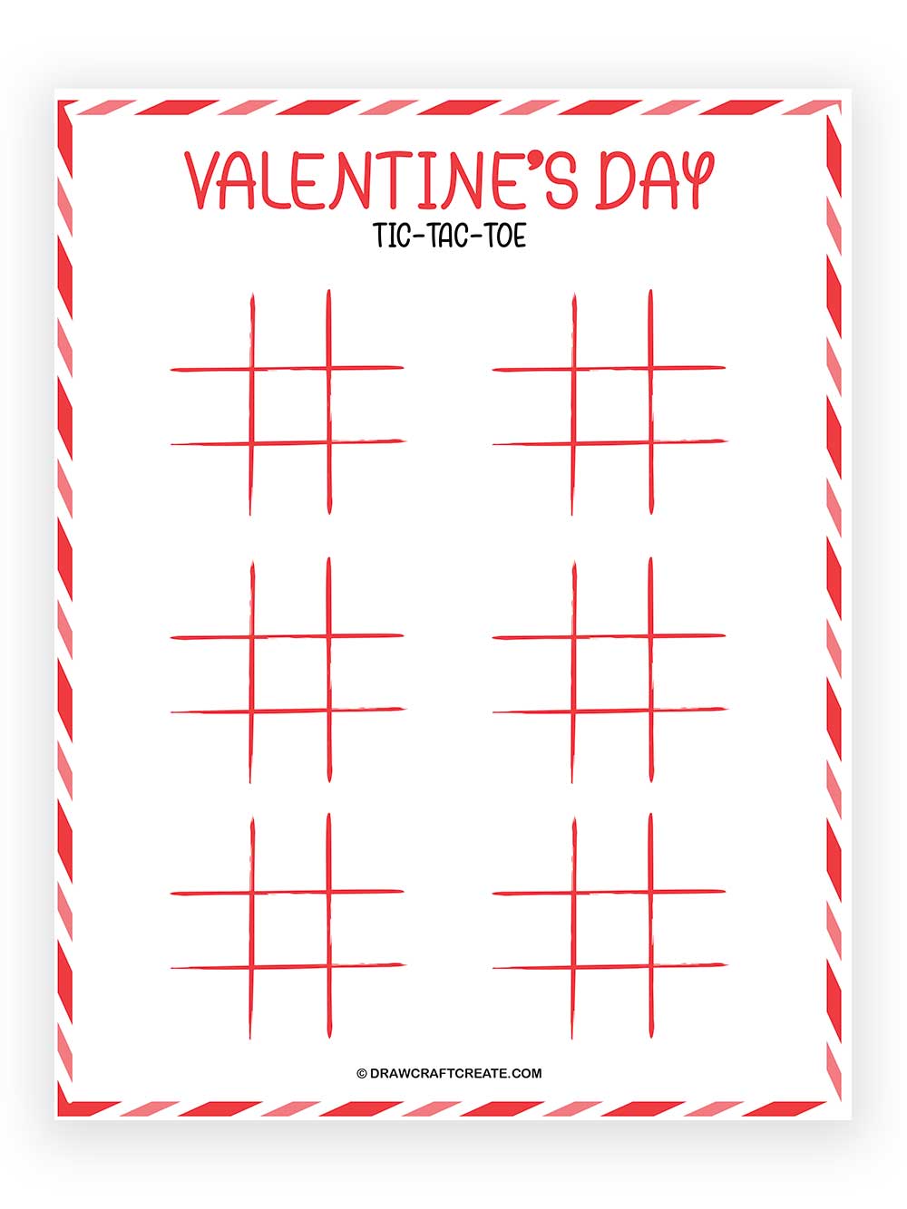 Printable Valentines Day Tic Tac Toe