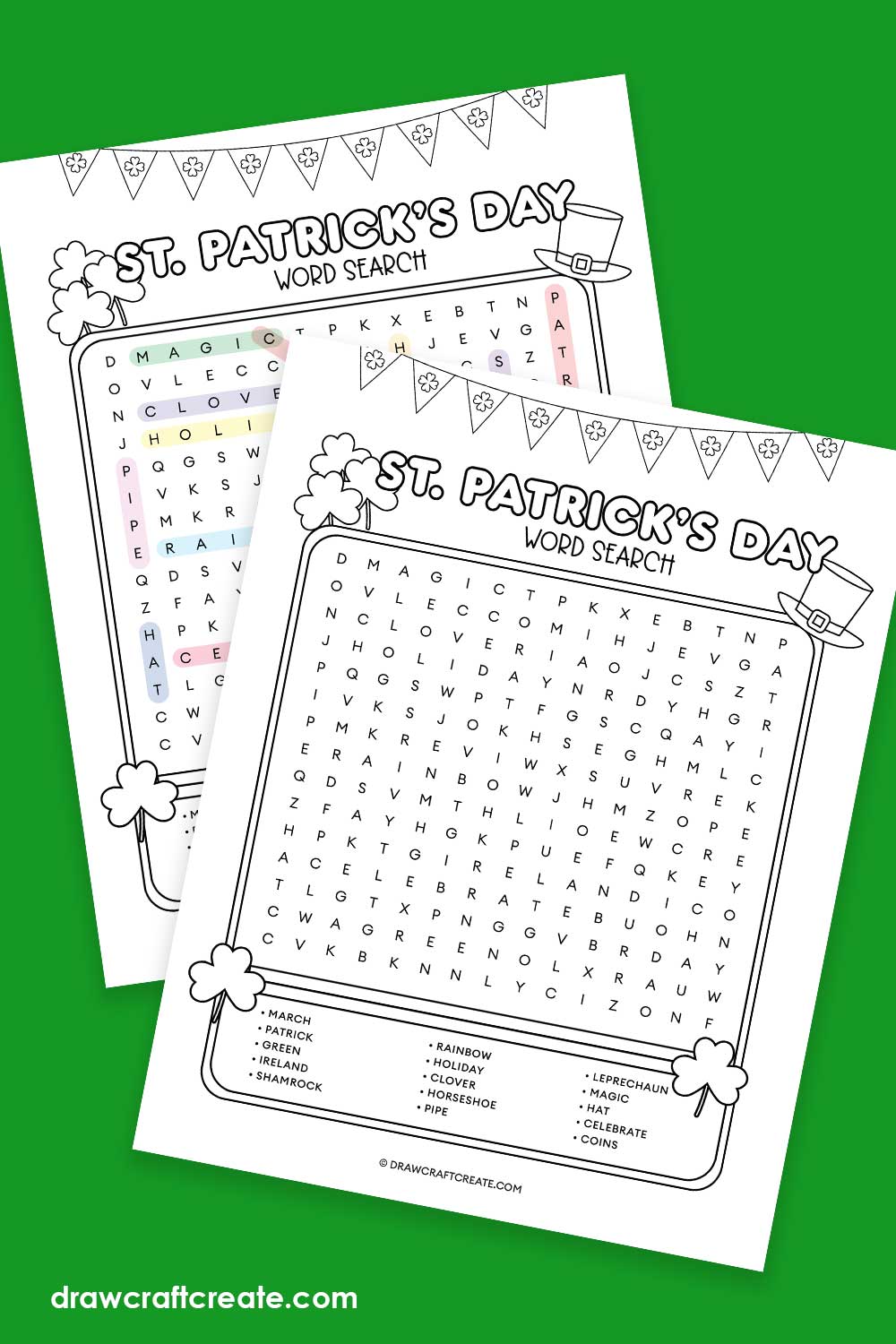 St. Patrick's Day word search