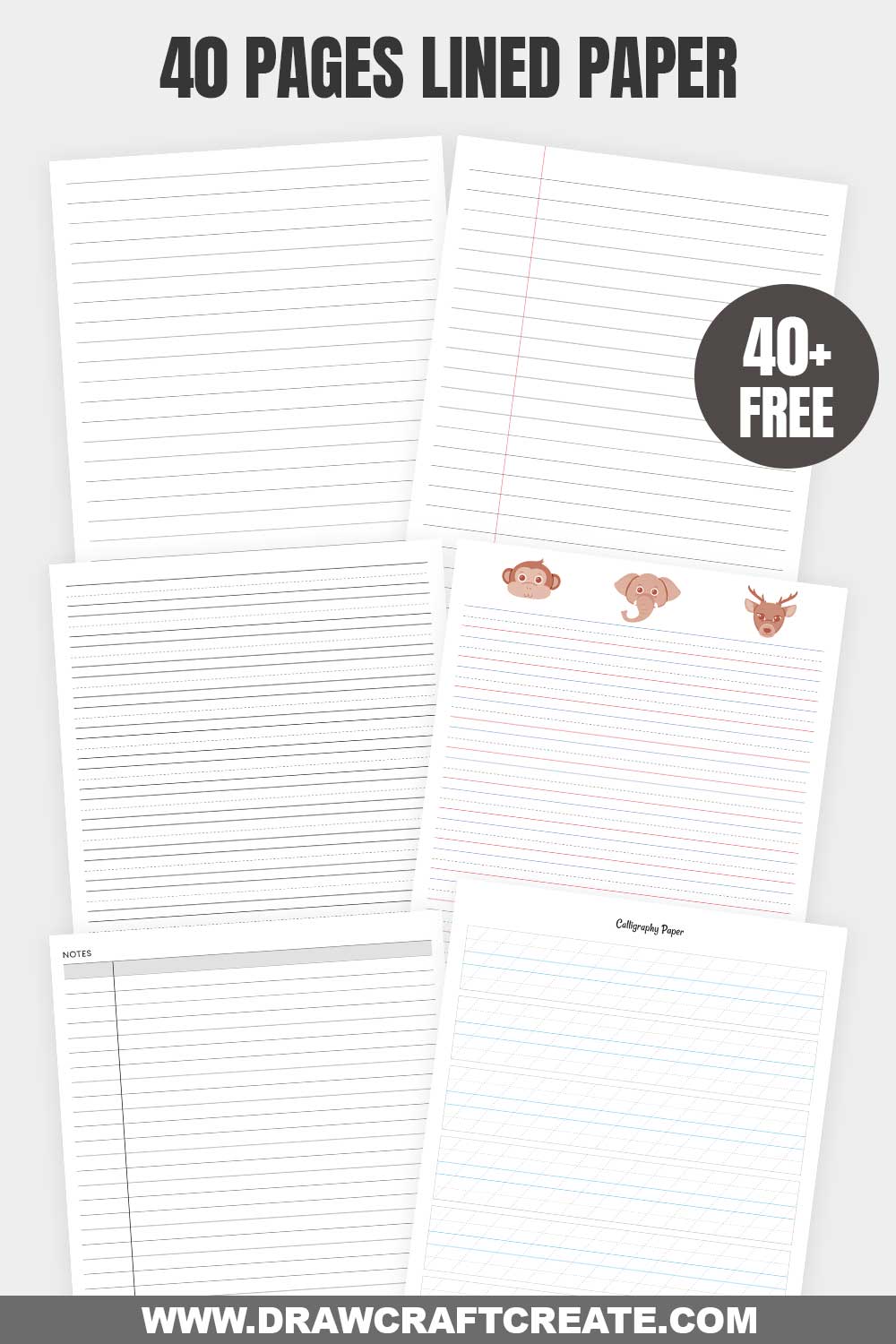 free printable lined paper