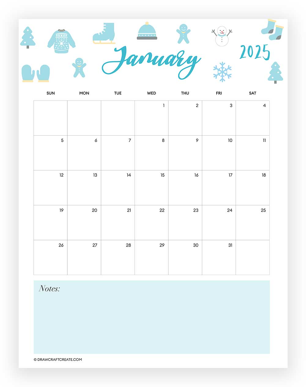 january 2025 calendar