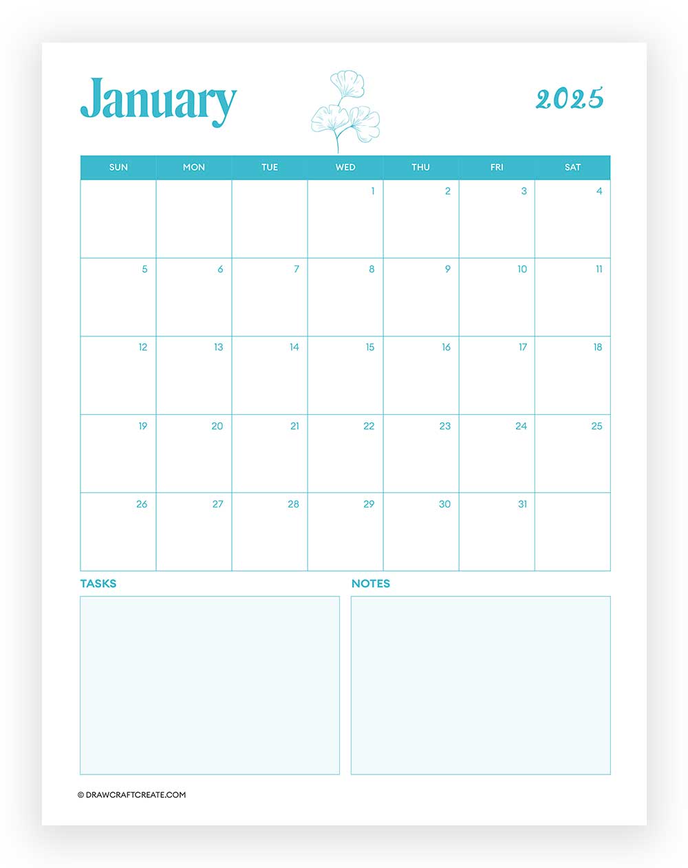 january 2025 calendar