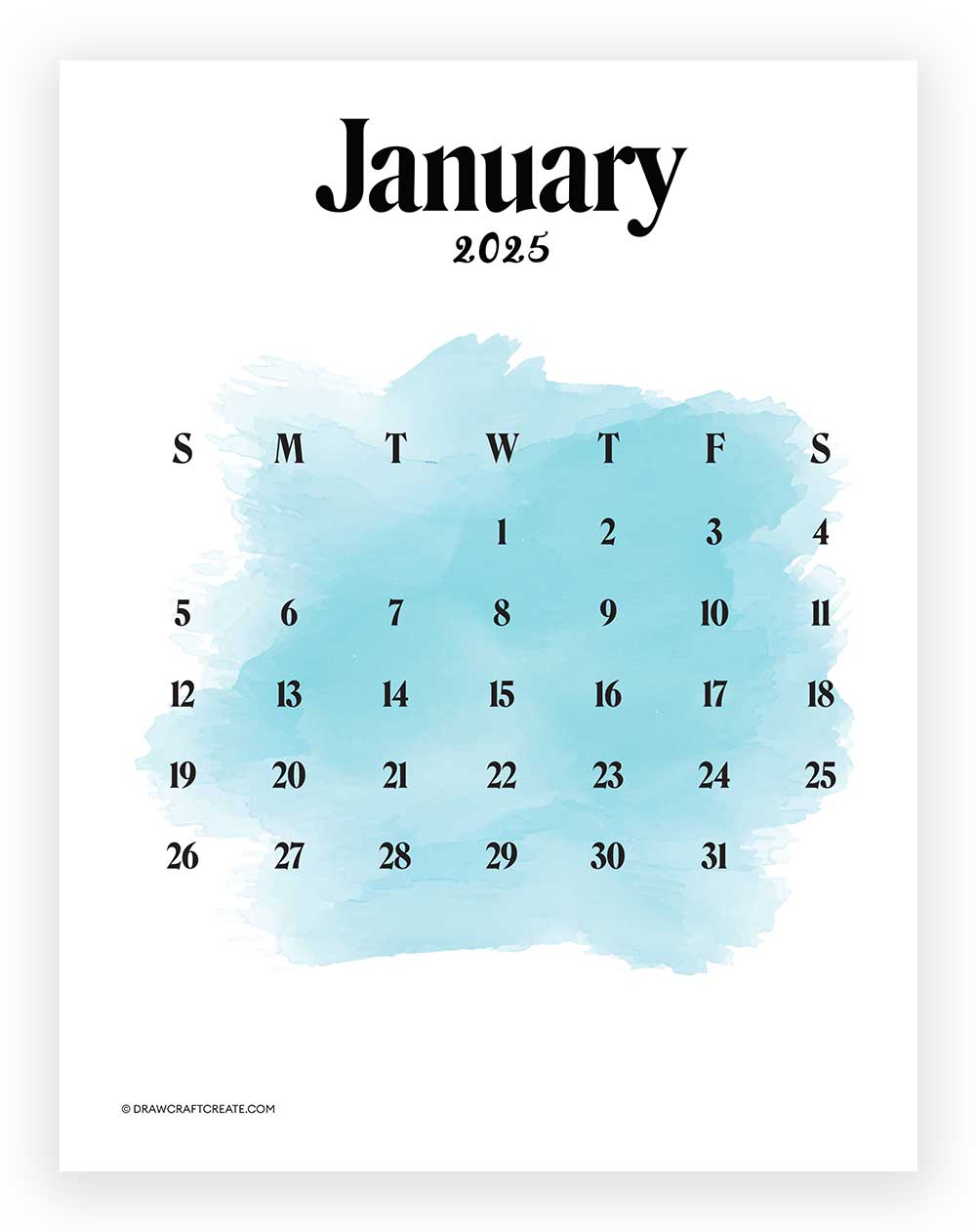 january 2025 calendar