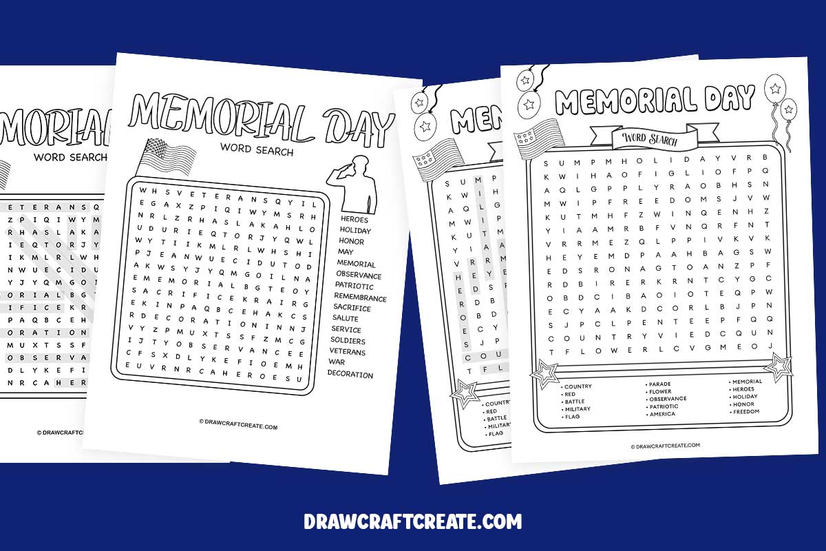 memorial day word search answer