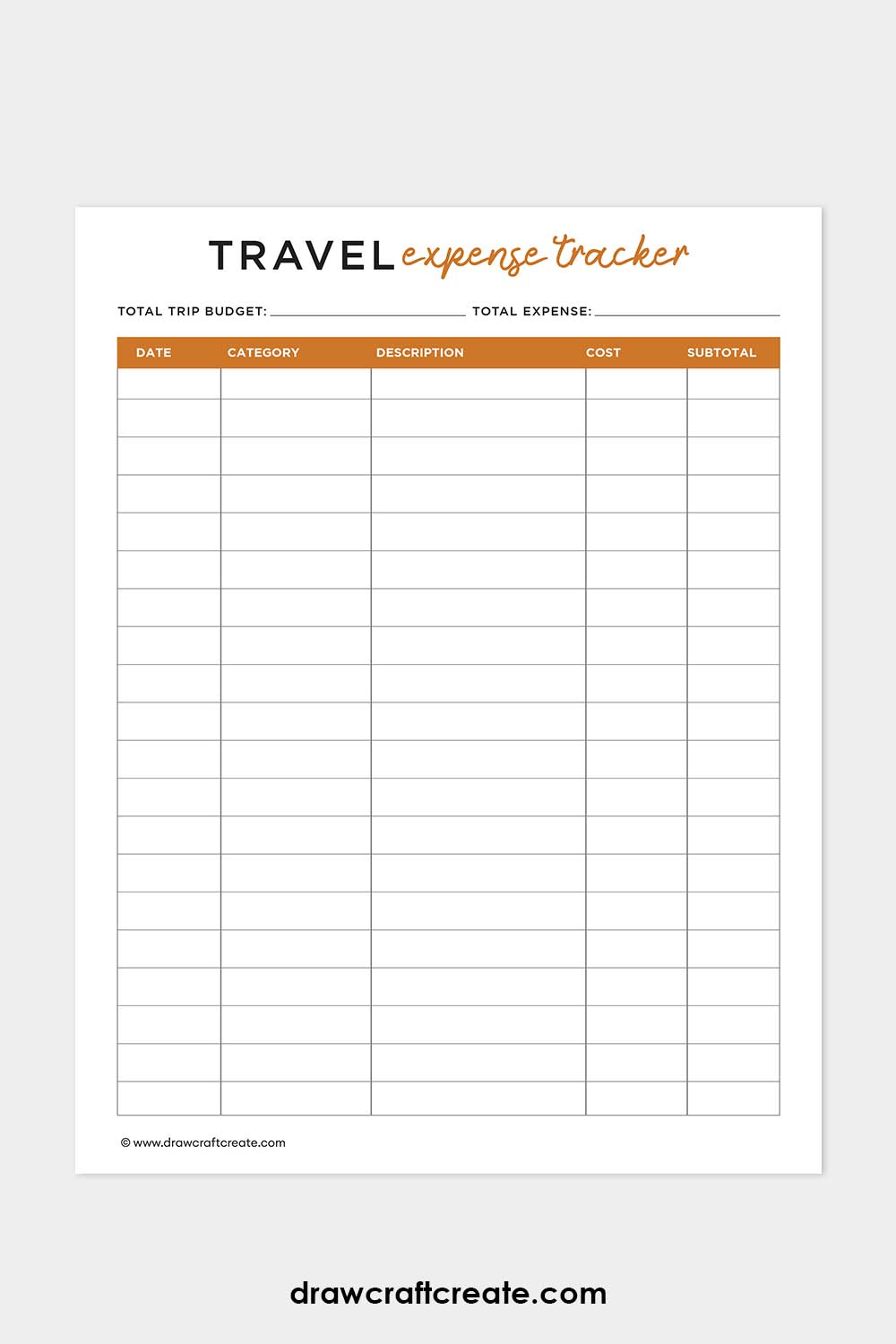 travel expense tracker