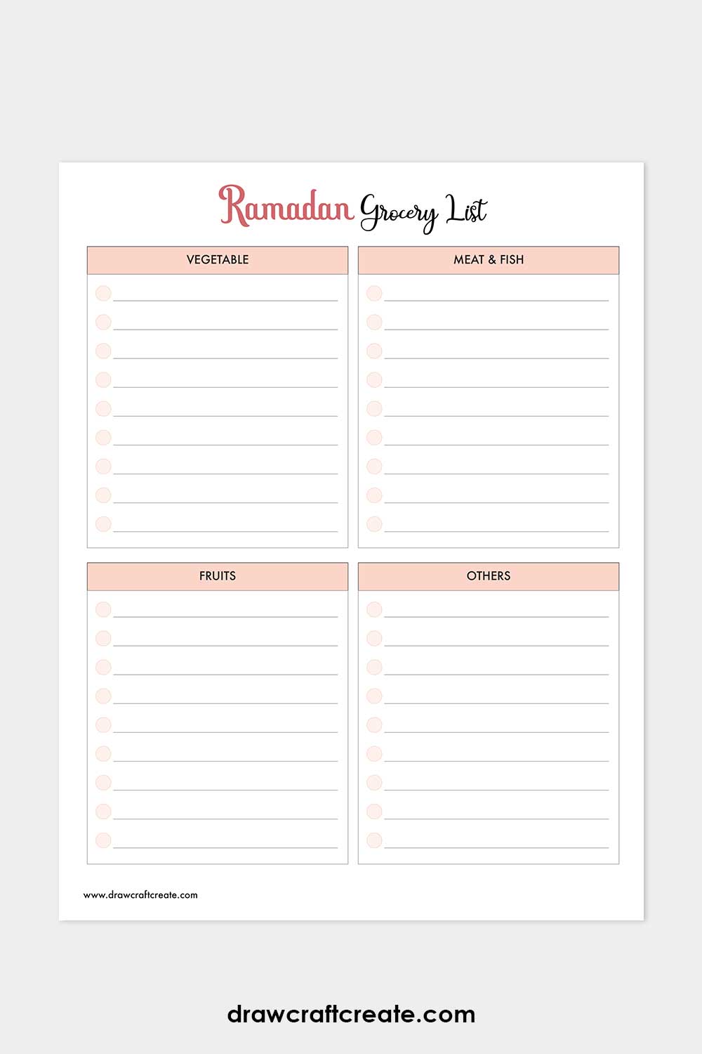 ramadan grocery list