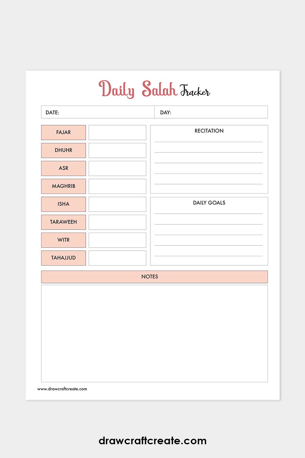 daily salah tracker