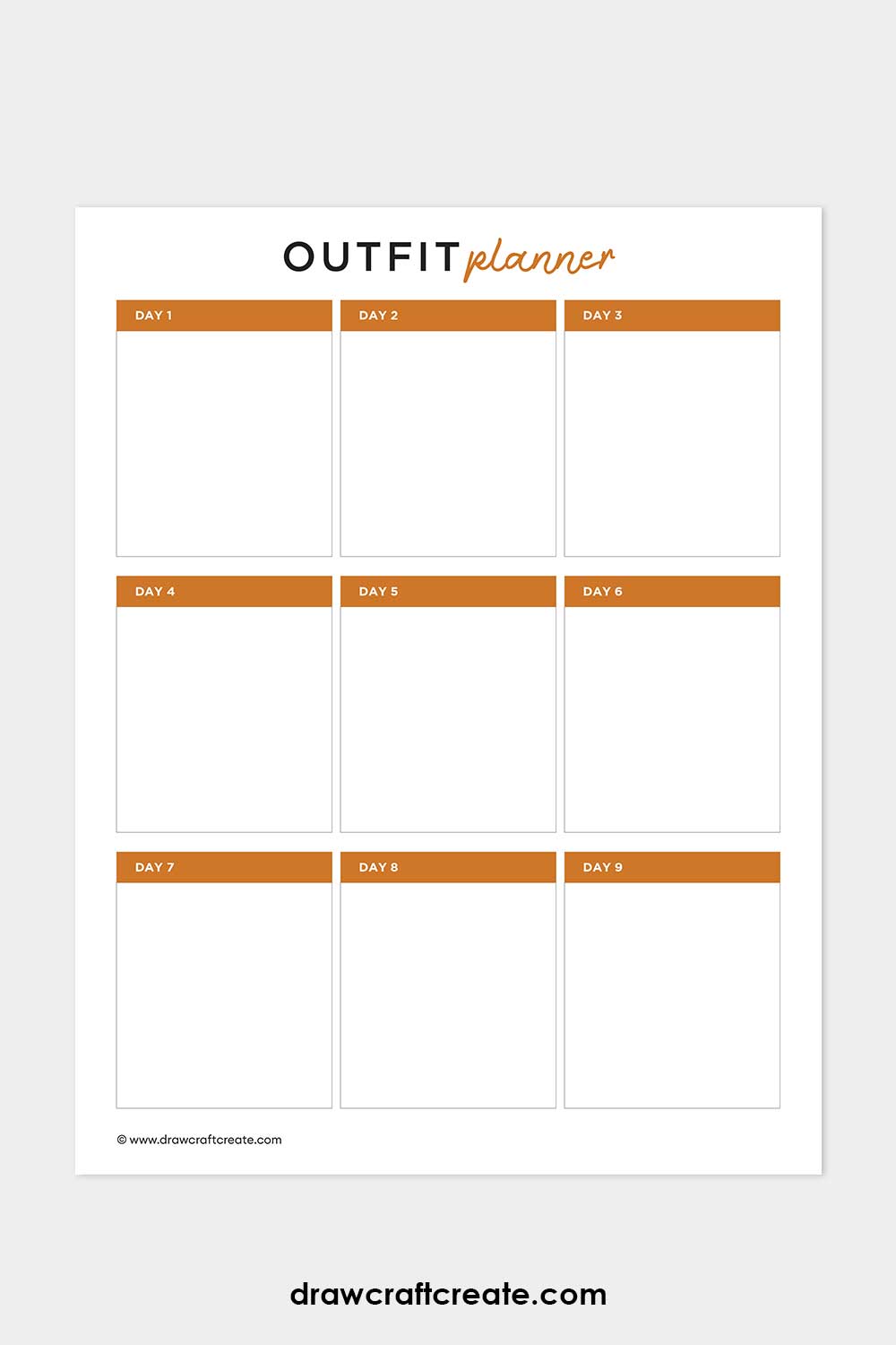 travel outfit planner