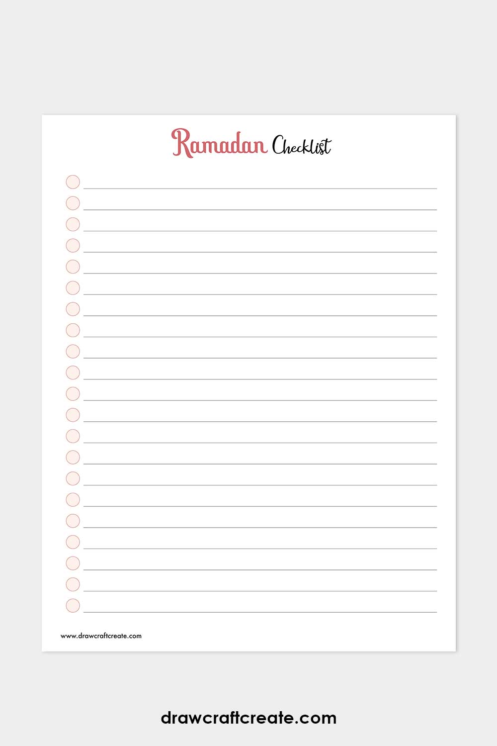 ramadan checklist