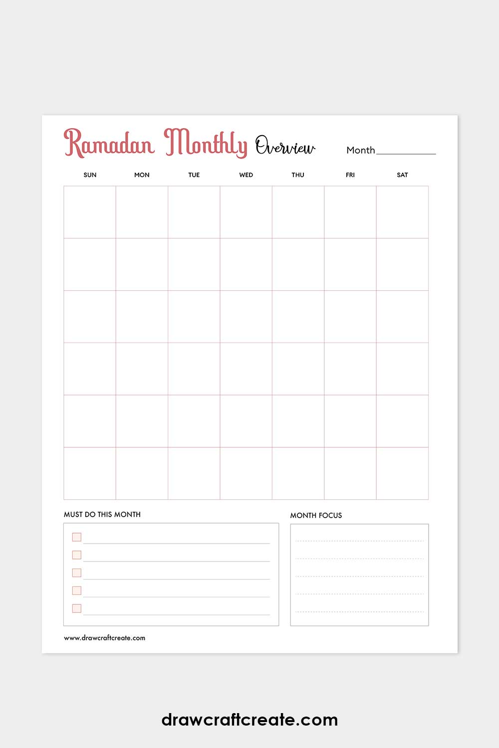 ramadan monthly overview