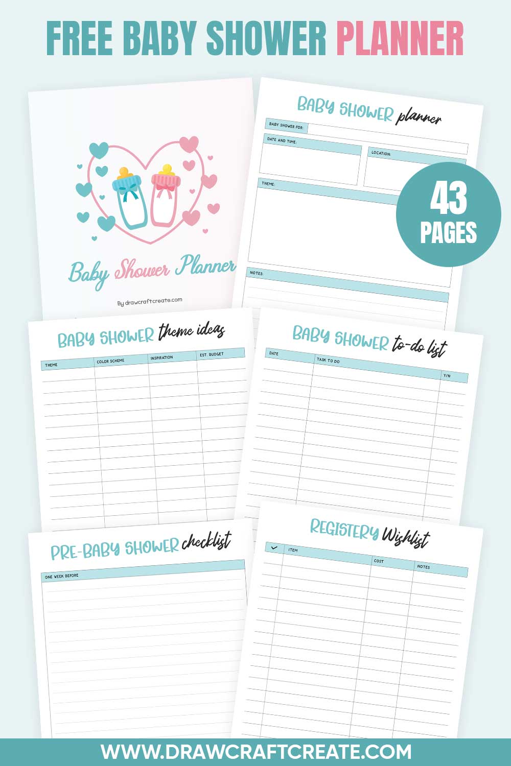 Baby Shower Planner Printable