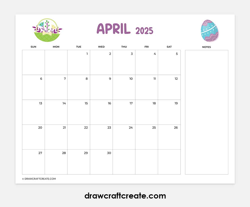 april 2025 calendar