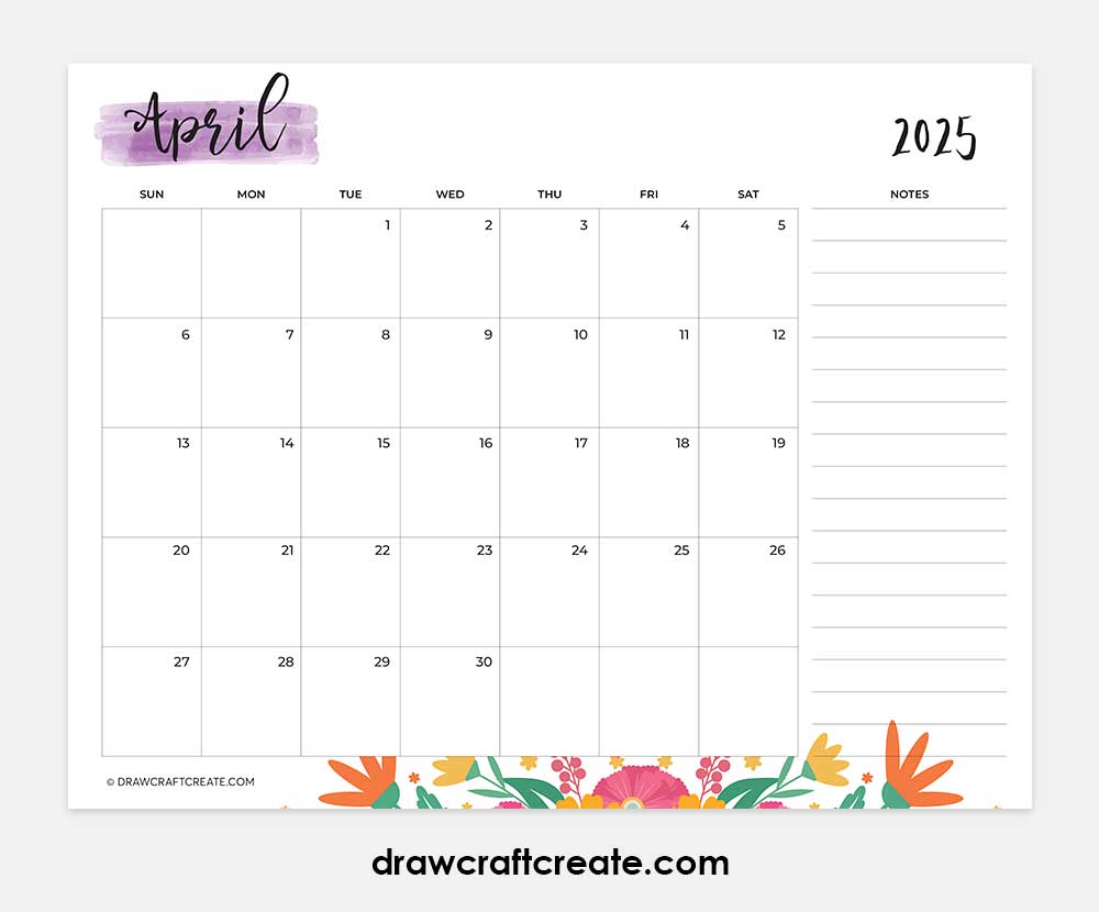 april 2025 calendar