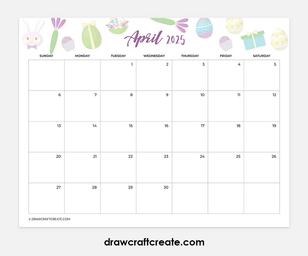 april 2025 calendar