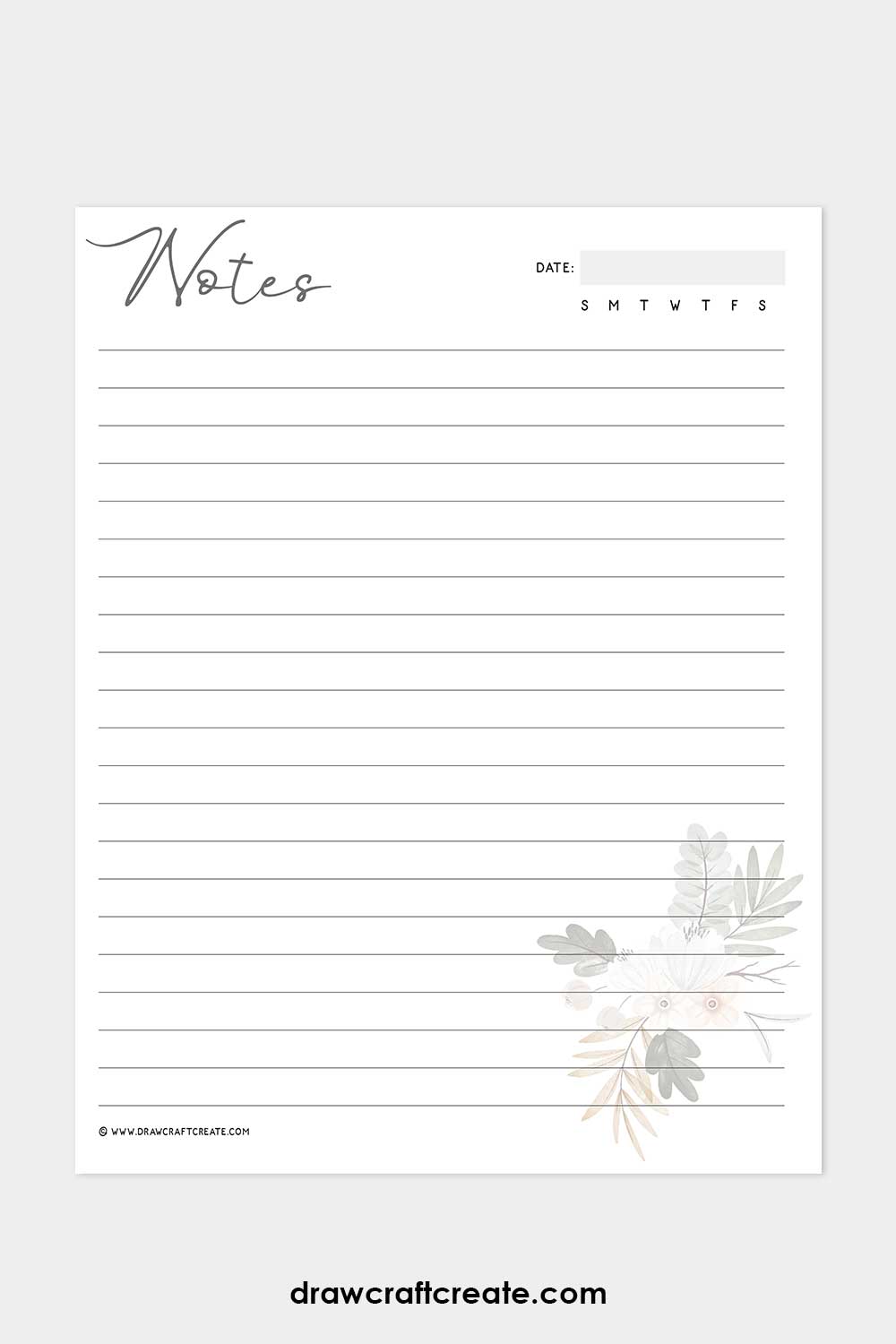 notes template