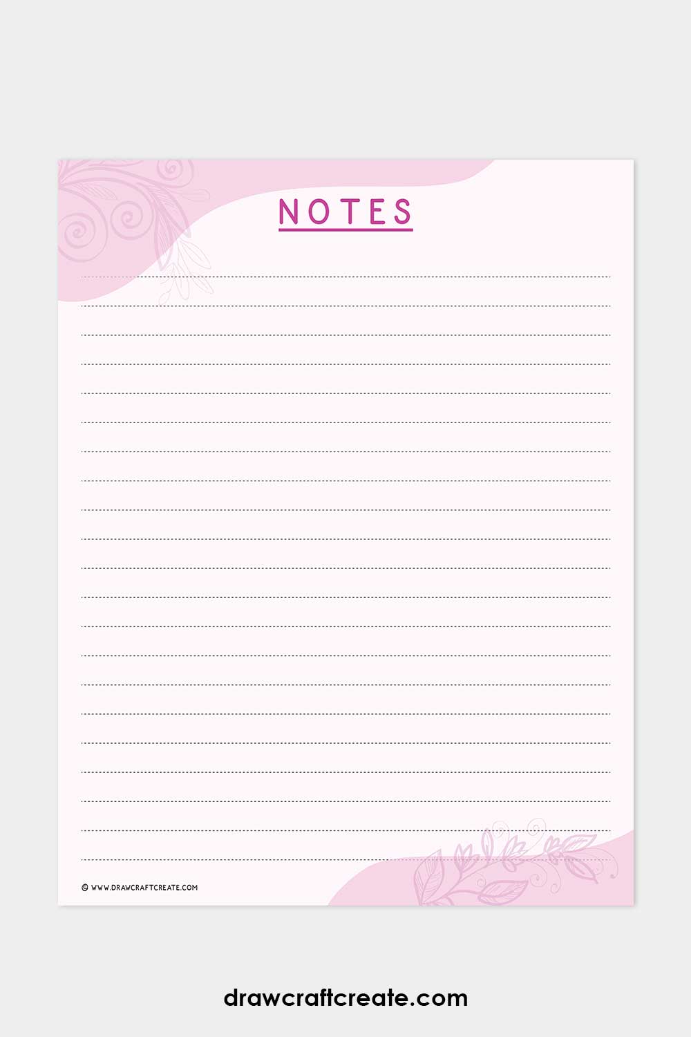 notes template