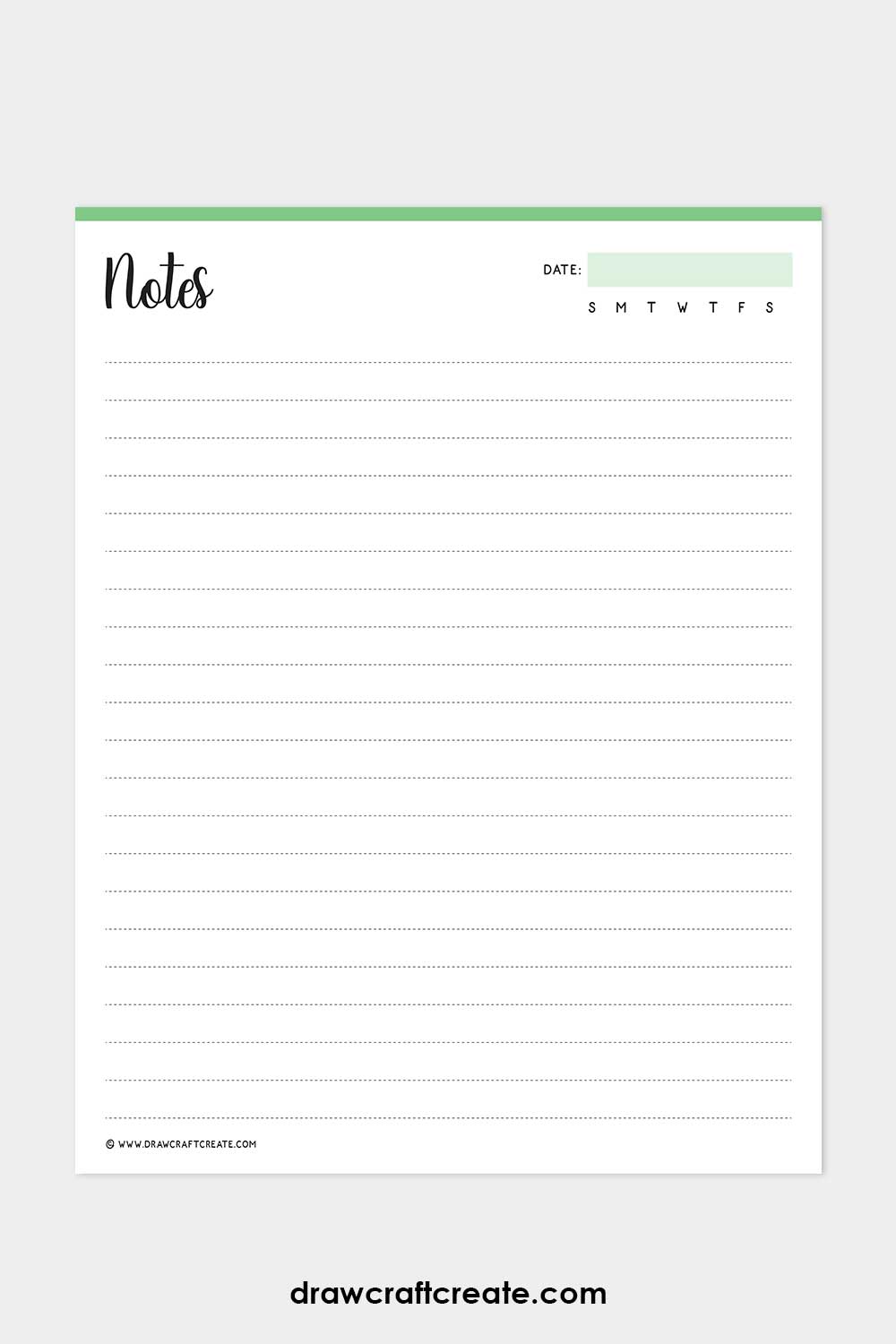 notes template