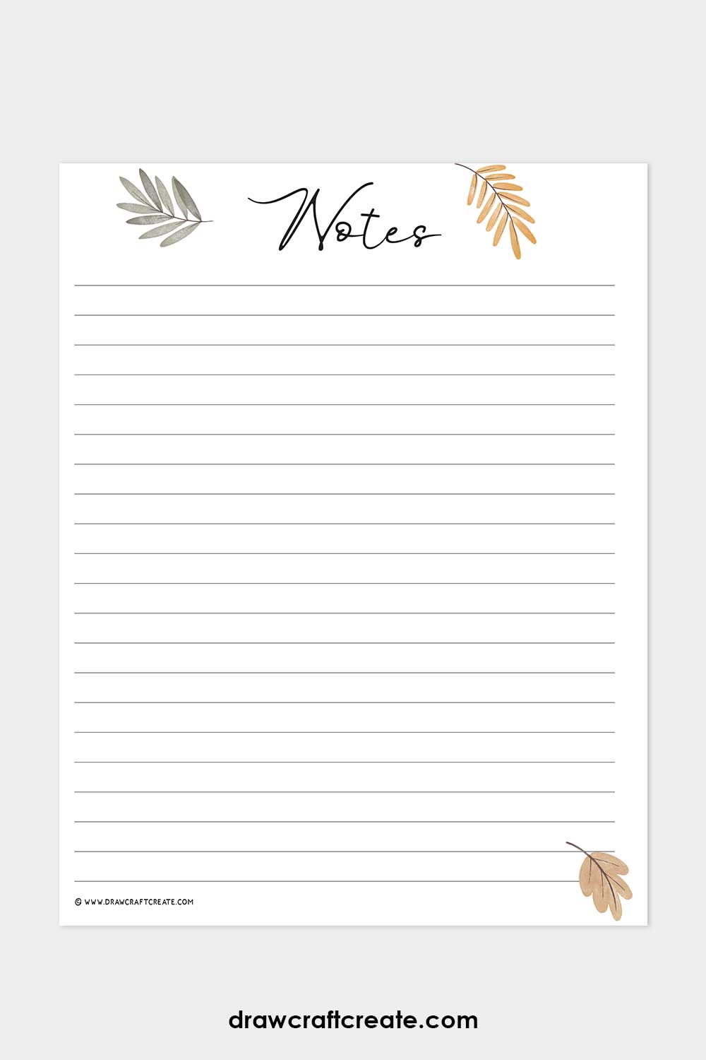 notes template